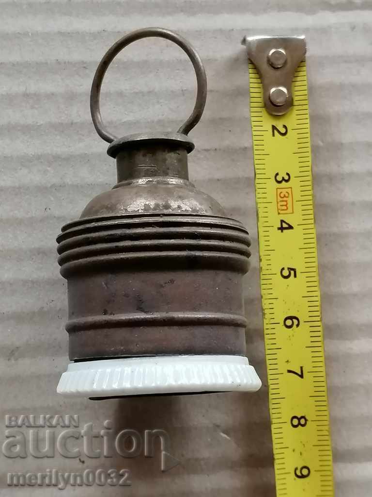 Old porcelain socket lamp lantern chandelier lampshade 1920 with price 39.00 BGN | € 19.94 Old porcelain socket lamp lantern chandelier lampshade 1920 with price 39.00 BGN | € 19.94