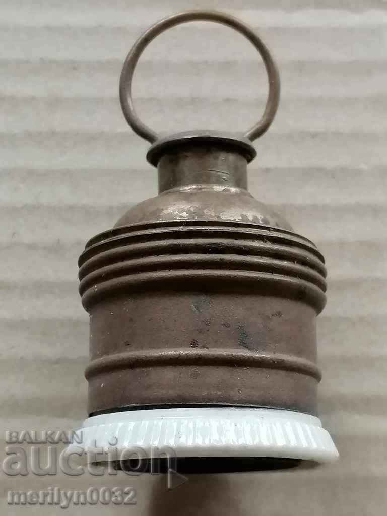 Old porcelain socket lamp lantern chandelier lampshade 1920 - 5 Old porcelain socket lamp lantern chandelier lampshade 1920 - 5