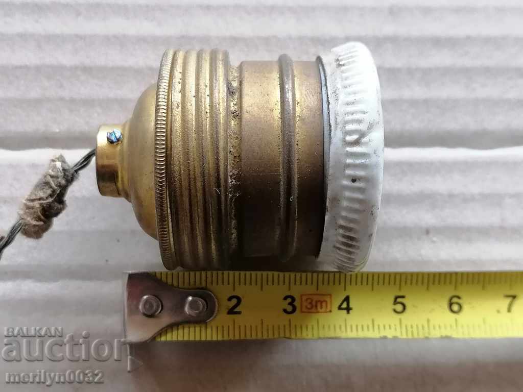 Old porcelain socket lamp lantern chandelier lampshade 1920 - 7 Old porcelain socket lamp lantern chandelier lampshade 1920 - 7