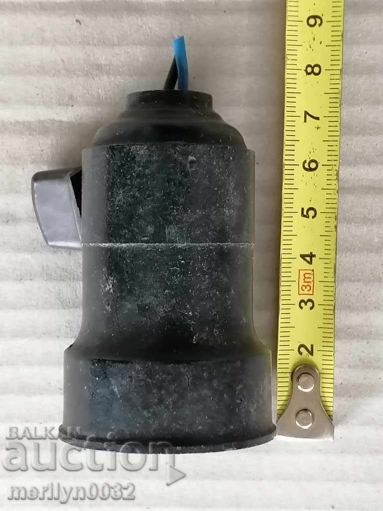 Auction Socket with key bakelite lamp lantern lampshade 1920 Auction Socket with key bakelite lamp lantern lampshade 1920