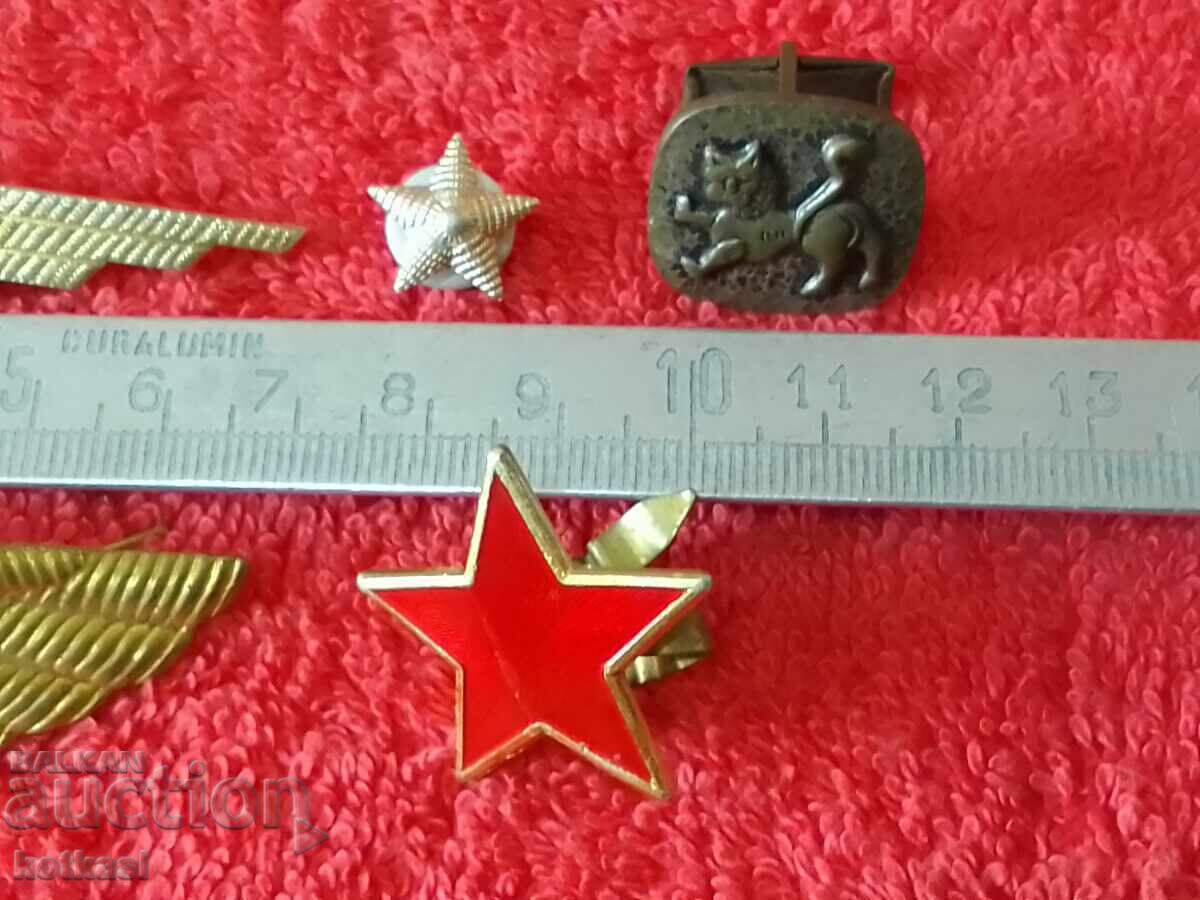 Auction Lot of military stars, cockade, emblem, BDZ Auction Lot of military stars, cockade, emblem, BDZ