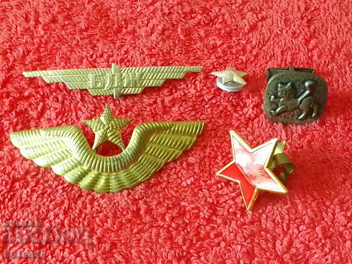 Lot of military stars, cockade, emblem, BDZ - 5 Lot of military stars, cockade, emblem, BDZ - 5