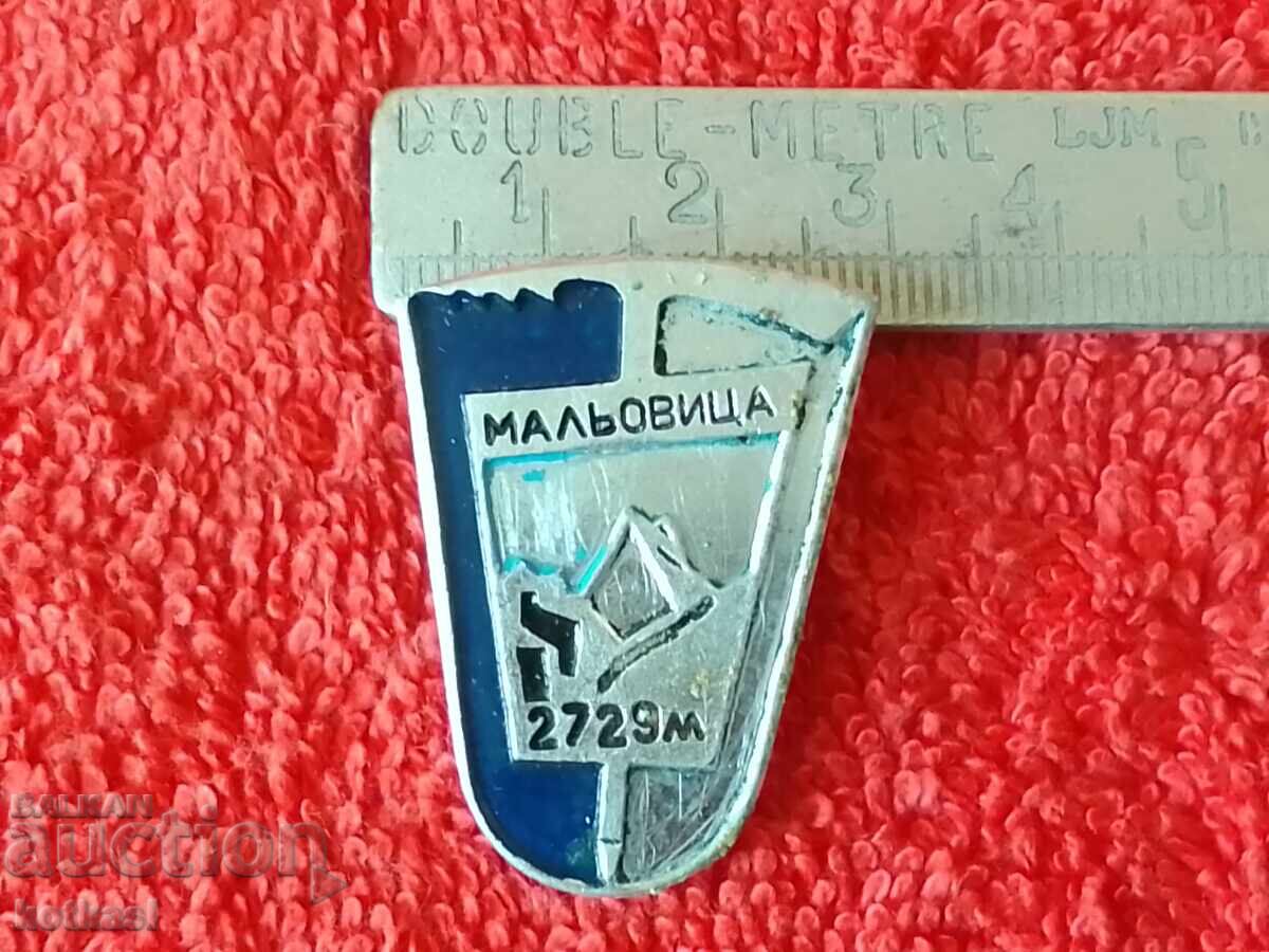 Old social badge MALYOVITSA 2728 m Old social badge MALYOVITSA 2728 m