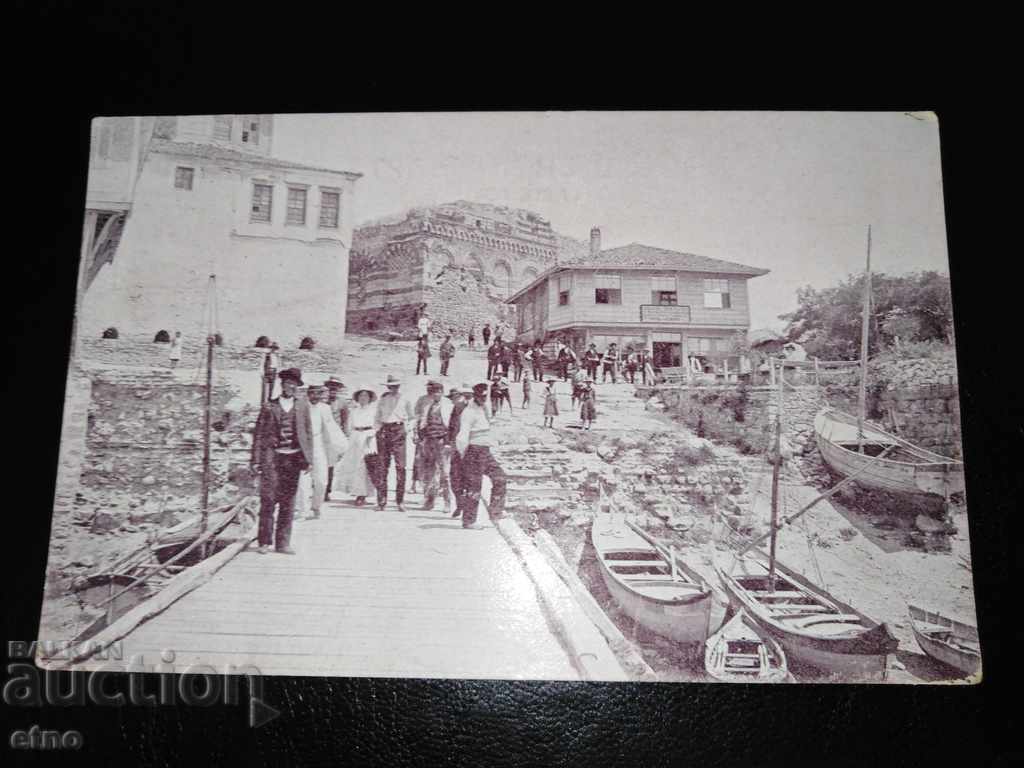 Несебър , стара Царска пощенска картичка Несебър , стара Царска пощенска картичка