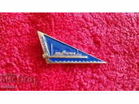 Old social badge Ship Sea Ukraine