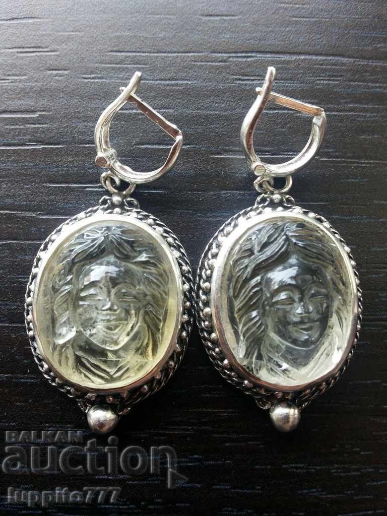 Set Set of cameos handmade silver - 5 Set Set of cameos handmade silver - 5