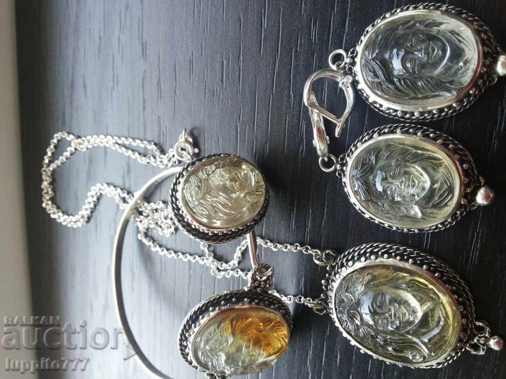 Set Set of cameos handmade silver - 7 Set Set of cameos handmade silver - 7