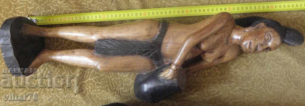 Large Wooden African Figure with price 199.99 BGN | € 102.25 Large Wooden African Figure with price 199.99 BGN | € 102.25
