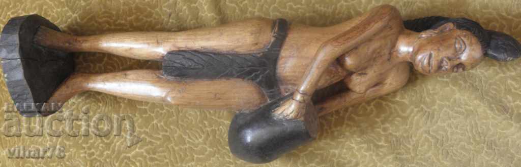 Delivery of Large Wooden African Figure Delivery of Large Wooden African Figure