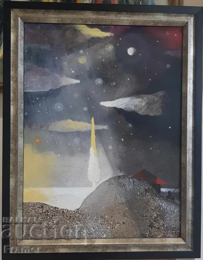 Владимир Пенев Coast 2008 г. уникална картина с маслени бои с цена 1850.00 лв. | € 945.89 Владимир Пенев Coast 2008 г. уникална картина с маслени бои с цена 1850.00 лв. | € 945.89