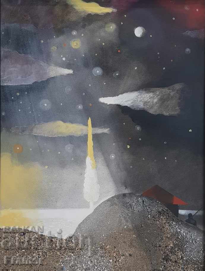 Licitație Vladimir Penev Coasta 2008 pictură unică în ulei