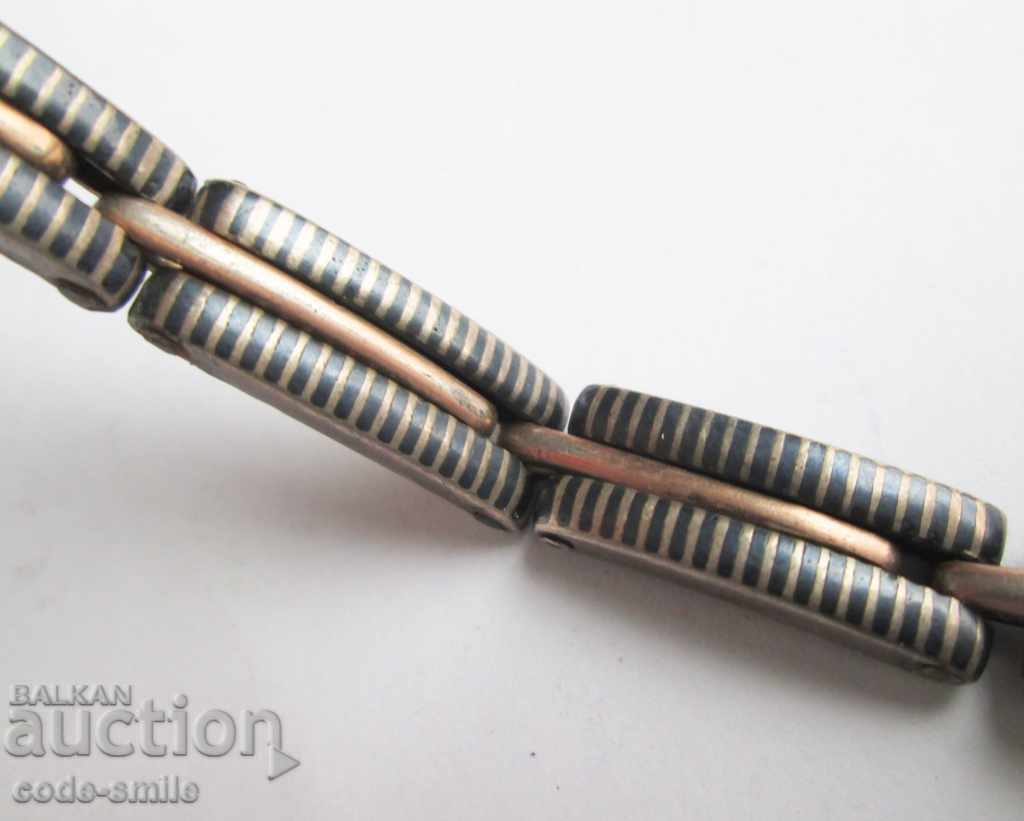 Delivery of Old bracelet watch chain jewelry silver niello DRGM Delivery of Old bracelet watch chain jewelry silver niello DRGM