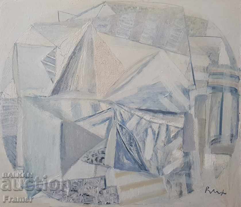 Prof. Vihroni Popnedelev Impression I 1992 exhibition in Switzerland with price € 1750.00 | 3422.72 BGN