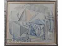 Prof. Vihroni Popnedelev Impression I 1992 exhibition in Switzerland