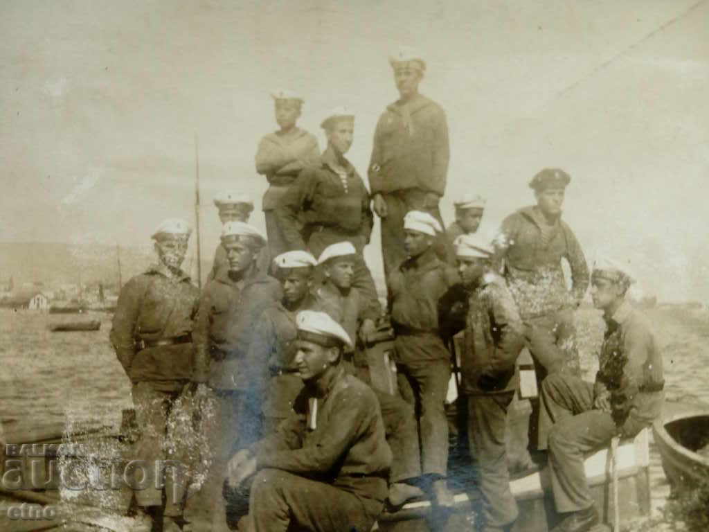 ROYAL PHOTO - Varna 1924. MATROSI, Cruiser, ship, uniform with price 25.00 BGN | € 12.78
