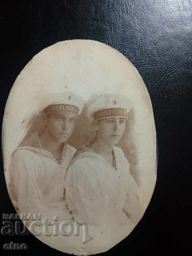 ЦАРСКА СНИМКА- Варна 1924г.МАТРОСИ, Крайцер,кораб,униформа