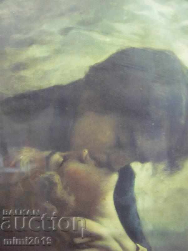 Old Chromolithography Painting by P. Morozov-1921. signed - 6 Old Chromolithography Painting by P. Morozov-1921. signed - 6