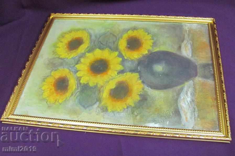 Delivery of Old Painting Nikolay Iliev Oil, Canvas