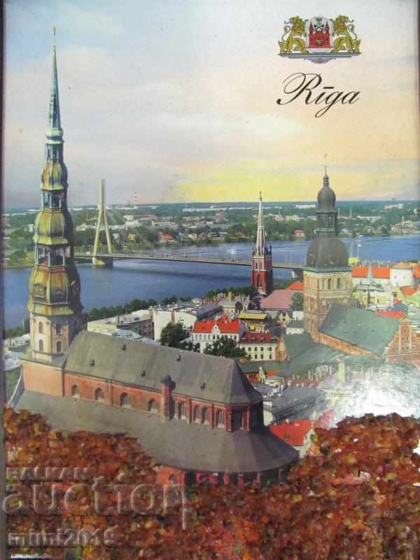 Livrarea Litografie veche cu chihlimbar baltic