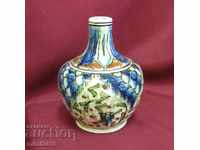 Secolul al XIX-lea Vechea ceramică turcească Vaza a pierdut porțelan