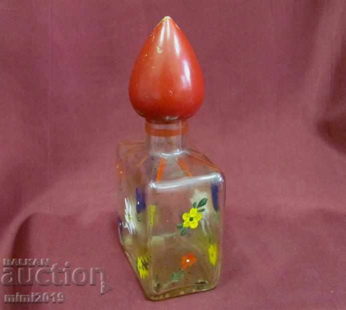 Доставка на Старо Ръчно Рисувано Шише за Парфюм Доставка на Старо Ръчно Рисувано Шише за Парфюм