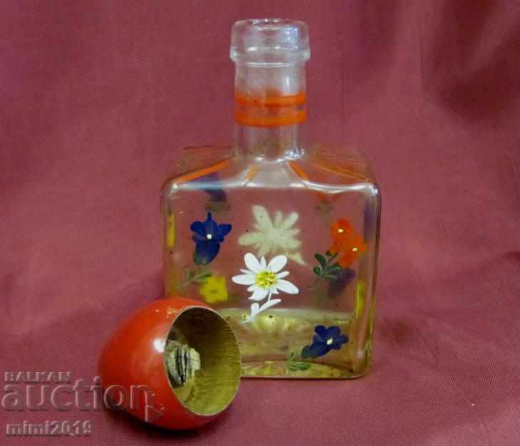 Старо Ръчно Рисувано Шише за Парфюм - 5 Старо Ръчно Рисувано Шише за Парфюм - 5