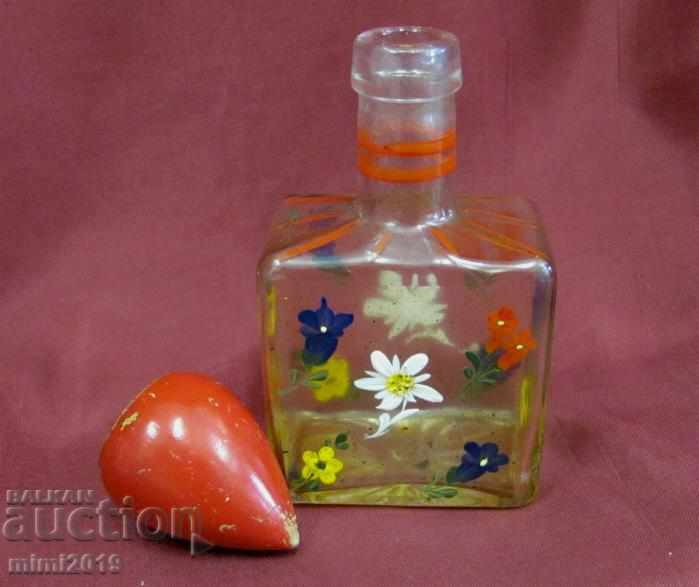 Старо Ръчно Рисувано Шише за Парфюм - 6 Старо Ръчно Рисувано Шише за Парфюм - 6