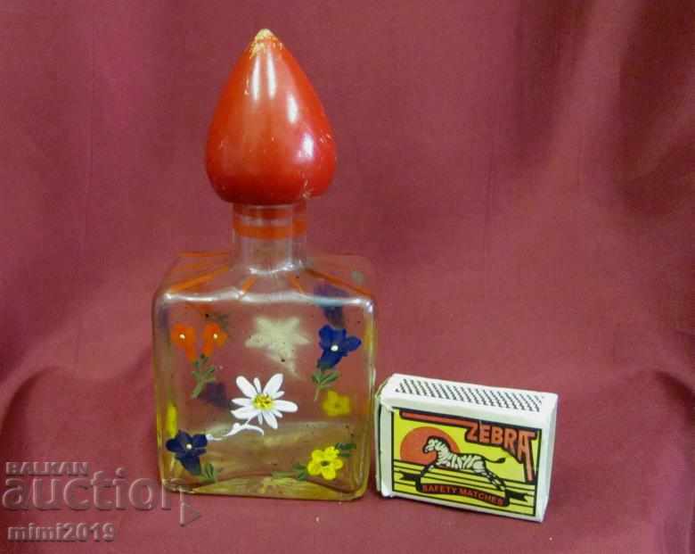 Старо Ръчно Рисувано Шише за Парфюм - 7 Старо Ръчно Рисувано Шише за Парфюм - 7