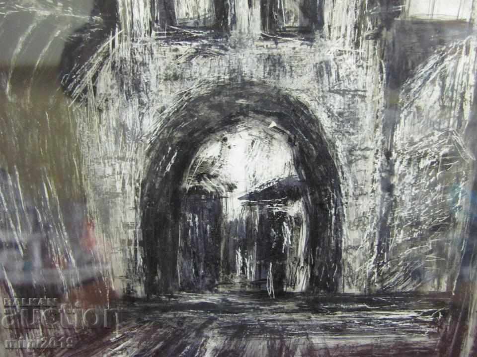 Painting by Nikolay Iliev Charcoal on Cardboard - 5 Painting by Nikolay Iliev Charcoal on Cardboard - 5