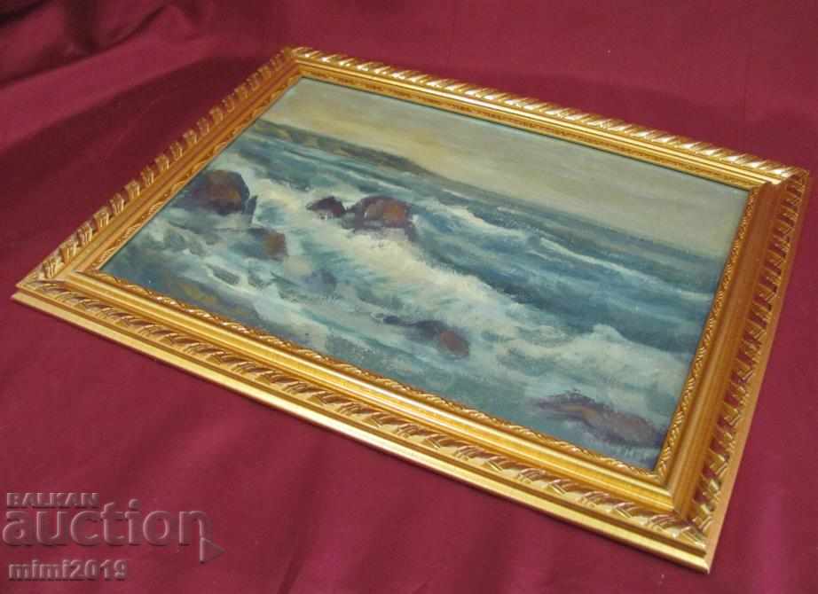 Delivery of Painting Nikolai Iliev Oil Cardboard Delivery of Painting Nikolai Iliev Oil Cardboard