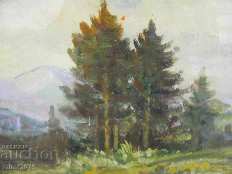 Delivery of Painting Nikolai Iliev Oil Cardboard Delivery of Painting Nikolai Iliev Oil Cardboard