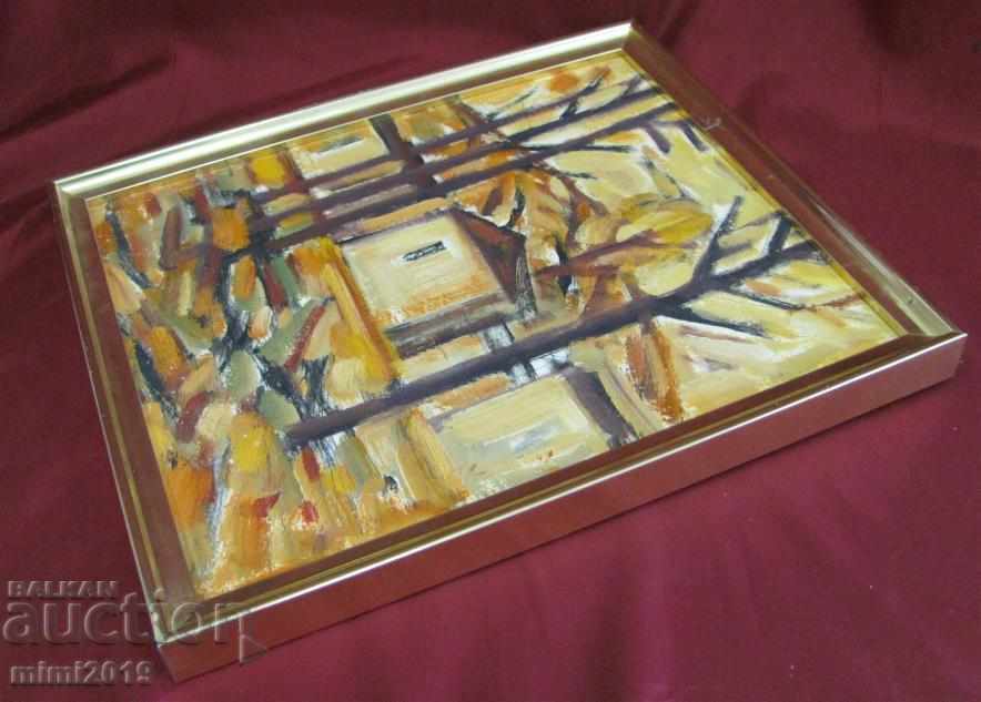 Delivery of Painting Nikolai Iliev Oil Cardboard