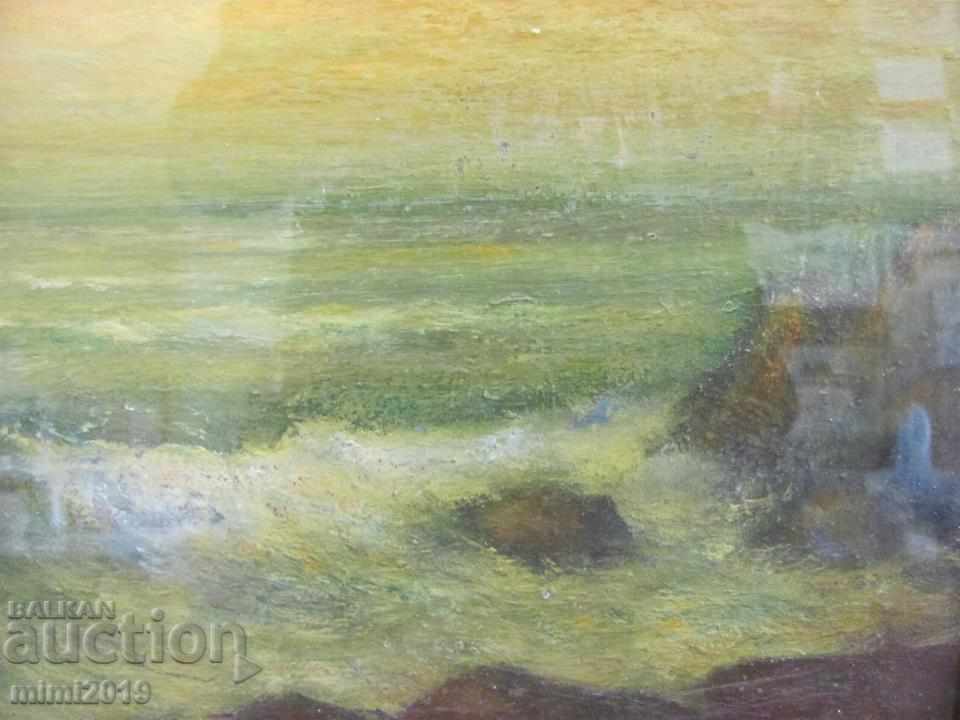 Picture by Nikolay Iliev Oil, cardboard with price 120.00 BGN | € 61.36