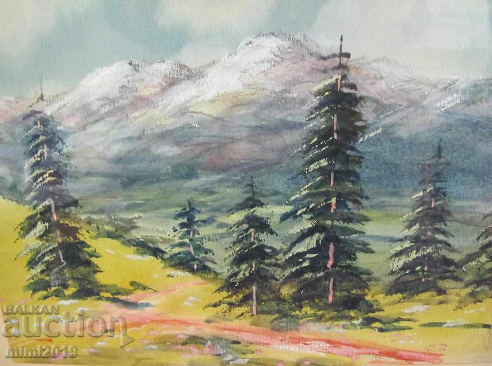 Delivery of Painting by Nikolai Iliev Watercolor Delivery of Painting by Nikolai Iliev Watercolor