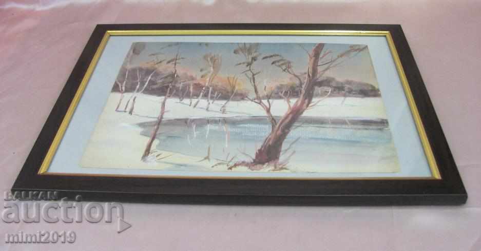 Delivery of Painting by Nikolai Iliev Watercolor Delivery of Painting by Nikolai Iliev Watercolor