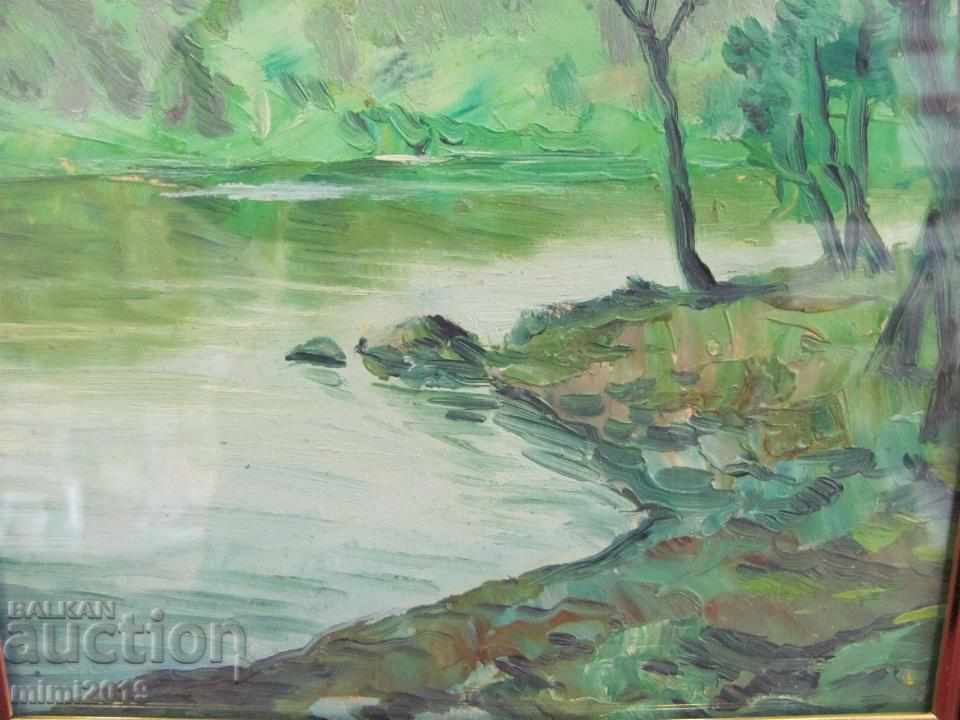 Delivery of Painting Nikolai Iliev Oil Cardboard Delivery of Painting Nikolai Iliev Oil Cardboard