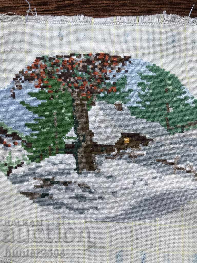 Гоблен-Дърво с къща 20/15 см с цена 24.95 лв. | € 12.76 Гоблен-Дърво с къща 20/15 см с цена 24.95 лв. | € 12.76