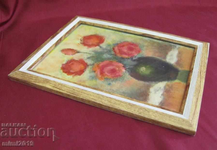 Delivery of Small Painting Nikolay Iliev Oil, Cardboard Delivery of Small Painting Nikolay Iliev Oil, Cardboard