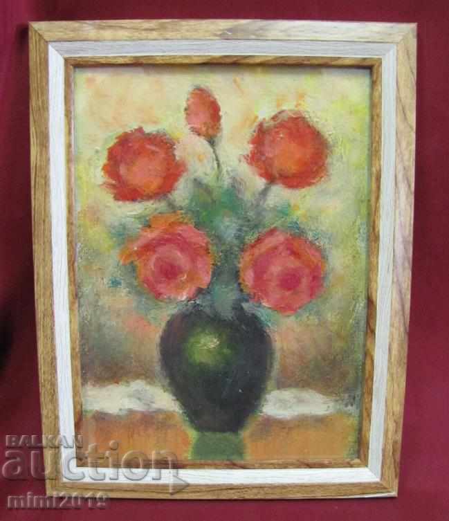 Small Painting Nikolay Iliev Oil, Cardboard