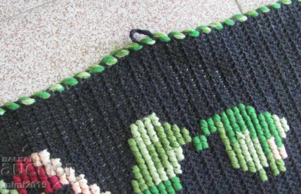 Delivery of Old Hand Knitted Rug, Tablecloth Delivery of Old Hand Knitted Rug, Tablecloth