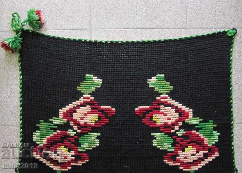 Old Hand Knitted Rug, Tablecloth - 6 Old Hand Knitted Rug, Tablecloth - 6