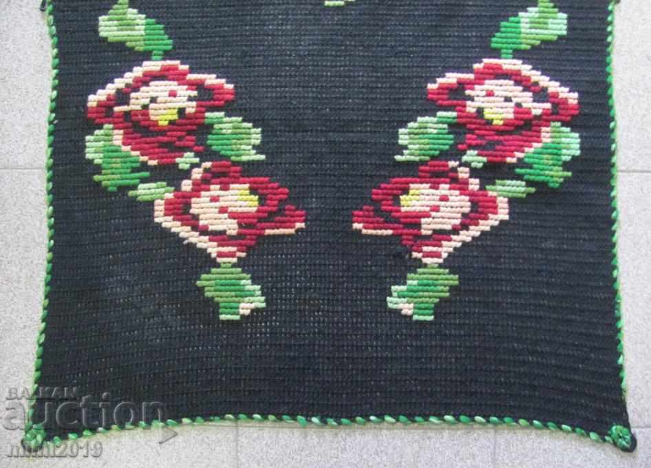 Old Hand Knitted Rug, Tablecloth - 7 Old Hand Knitted Rug, Tablecloth - 7