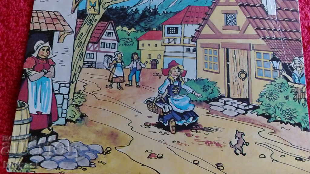 Auction Old postcard Red Riding Hood and the Wolf Auction Old postcard Red Riding Hood and the Wolf