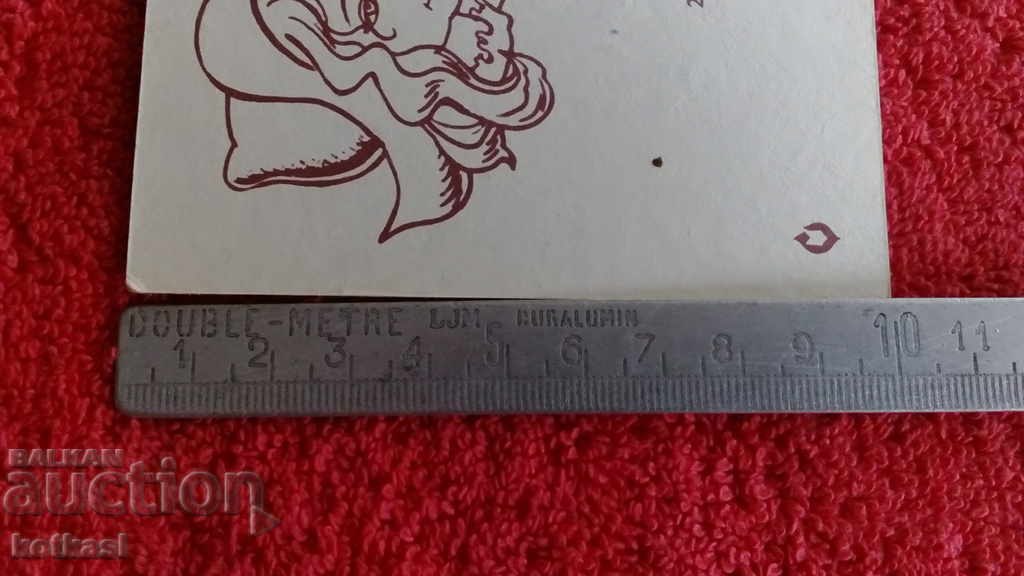 Old postcard Red Riding Hood and the Wolf - 5 Old postcard Red Riding Hood and the Wolf - 5