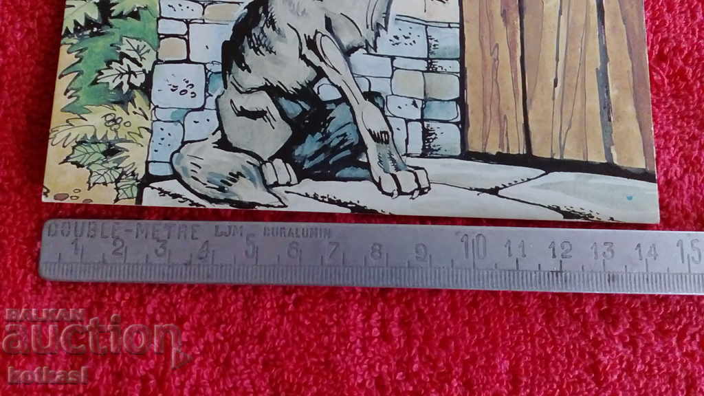 Стара картичка Червената шапчица и вълкът с цена 3.50 лв. | € 1.79 Стара картичка Червената шапчица и вълкът с цена 3.50 лв. | € 1.79