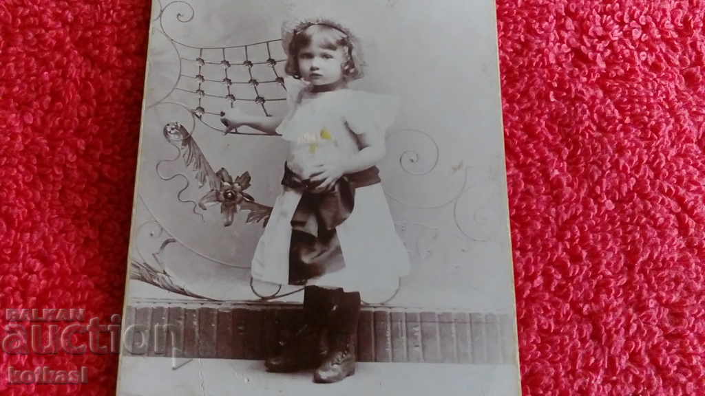 Auction Old photo cardboard child Plovdiv Prague Auction Old photo cardboard child Plovdiv Prague