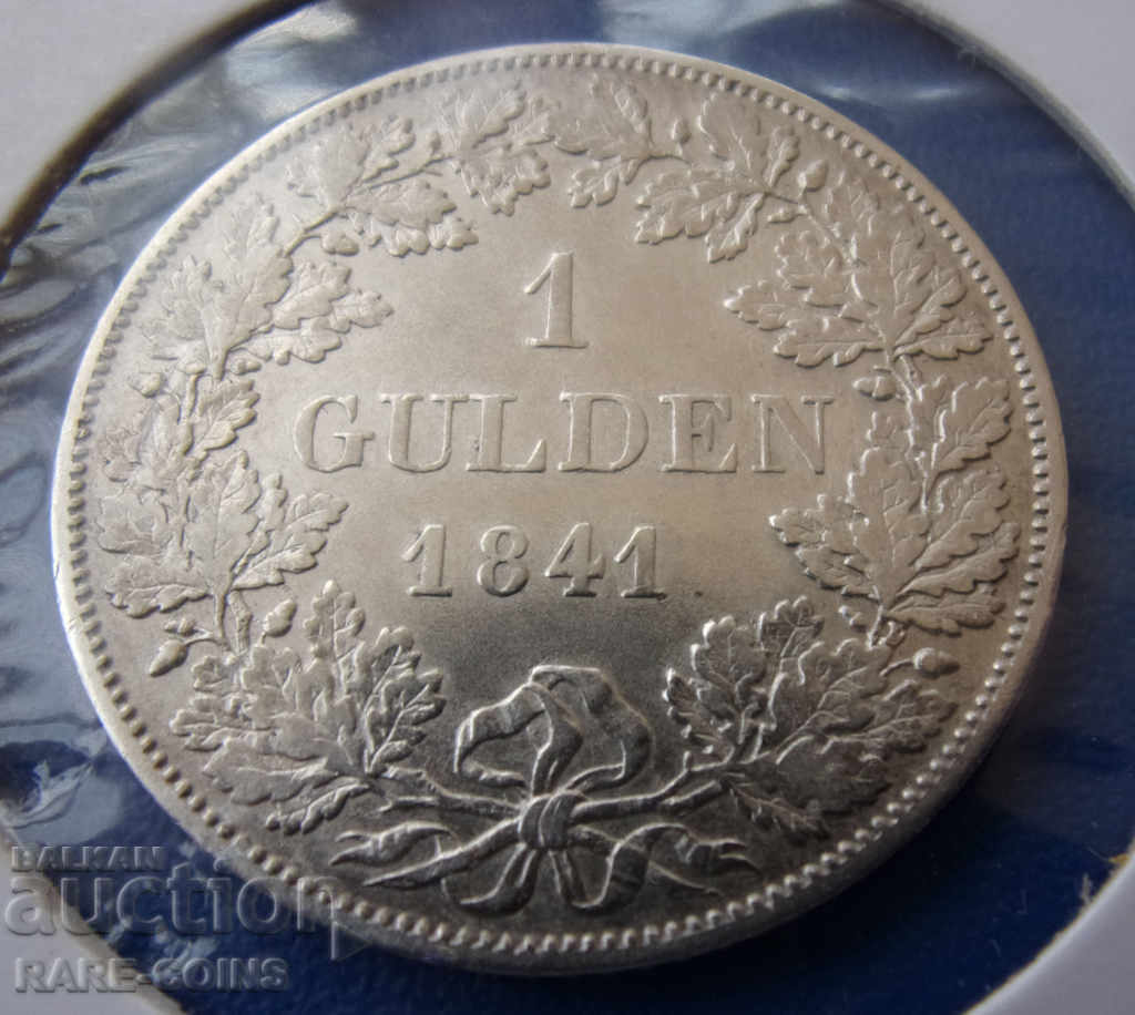 Bayern 1 Guilder 1841 Rare Original