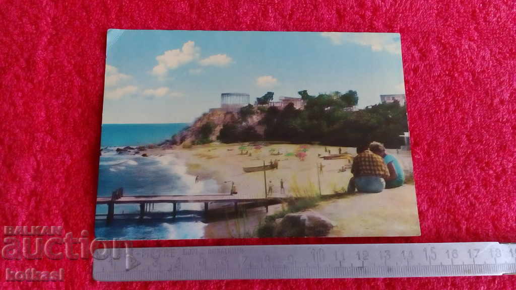 Стара картичка от Варна плажа за Коларовград
