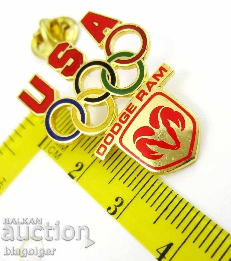 Auction OLYMPIC BADGE-US OLYMPIC TEAM-DODGE-ENAMEL-OLYMPUS Auction OLYMPIC BADGE-US OLYMPIC TEAM-DODGE-ENAMEL-OLYMPUS
