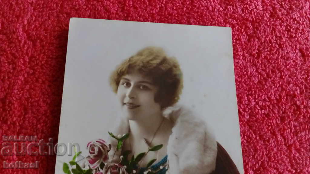 Delivery of Old postcard girl woman maiden France Delivery of Old postcard girl woman maiden France